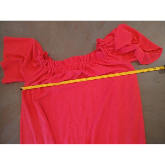 Flying tomatoe Ruffled Maxi Dress Small Pink Boho Feminine Cottagecore - Picture 10 of 11